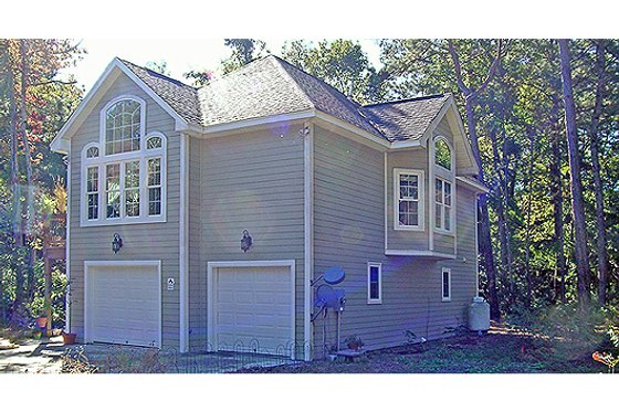 Exterior - Rear Elevation for Craftsman House Plan #456-12 - 1 bed, 1 bath