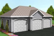 Traditional Style House Plan - 0 Beds 0 Baths 916 Sq/Ft Plan #75-209 