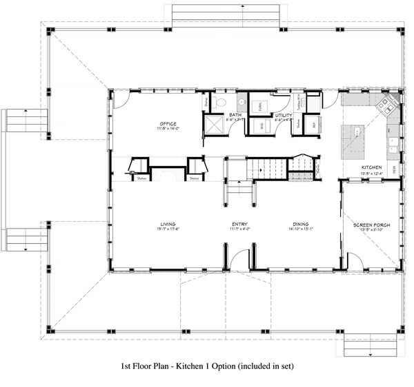 Country Floor Plan - Main Floor Plan #917-12
