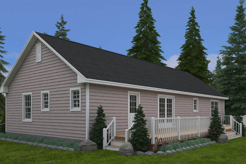 Home Plan - Exterior - Other Elevation 3 for Country House Plan #1082-8 - 3 bed, 2 bath