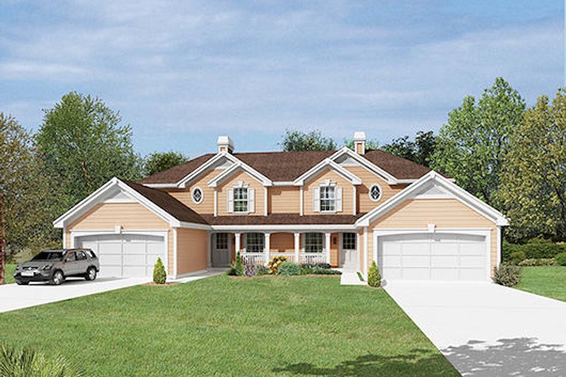 Dream House Plan - Traditional Exterior - Front Elevation Plan #57-391