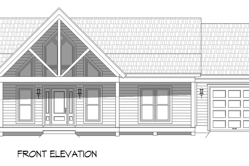 Architectural House Design - Exterior - Front Elevation 3 for Southern House Plan #932-859 - 3 bed, 3 bath
