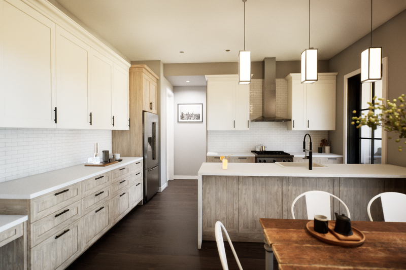 Architectural House Design - Interior - Kitchen for Farmhouse House Plan #48-1218 - 3 bed, 2 bath