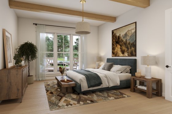 Interior - Master Bedroom for Farmhouse House Plan #430-395 - 3 bed, 2.5 bath