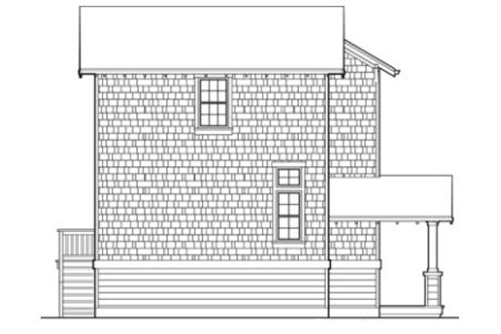 Exterior - Rear Elevation for Craftsman House Plan #48-438 - 3 bed, 2.5 bath