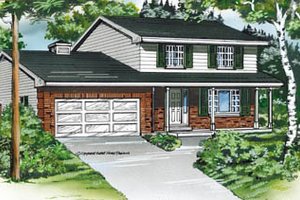 Traditional Exterior - Front Elevation Plan #47-455