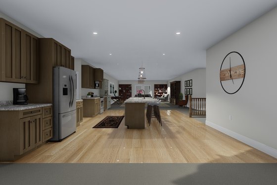 Interior - Kitchen 2 for Barndominium House Plan #1060-83 - 3 bed, 3 bath