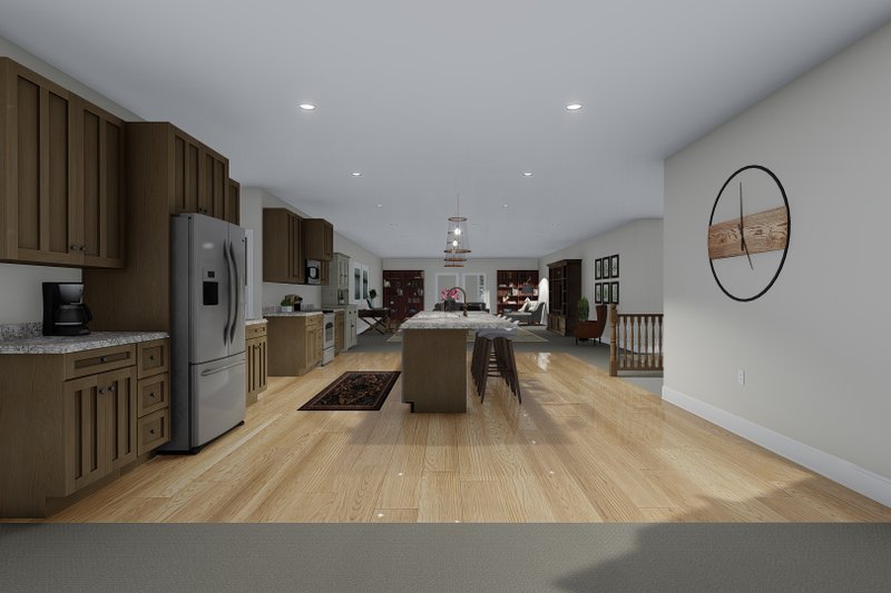 House Blueprint - Interior - Kitchen 2 for Barndominium House Plan #1060-83 - 3 bed, 3 bath