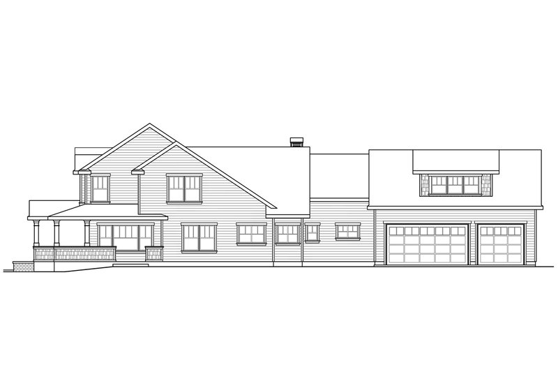 Home Plan - Exterior - Other Elevation 2 for Farmhouse House Plan #124-694 - 4 bed, 4.5 bath