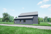 Barndominium Style House Plan - 3 Beds 2 Baths 1620 Sq/Ft Plan #1116-30 Exterior 