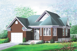Exterior - Front Elevation Plan #25-128