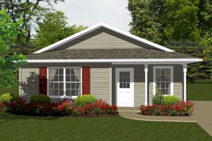 Ranch Exterior - Front Elevation Plan #14-237