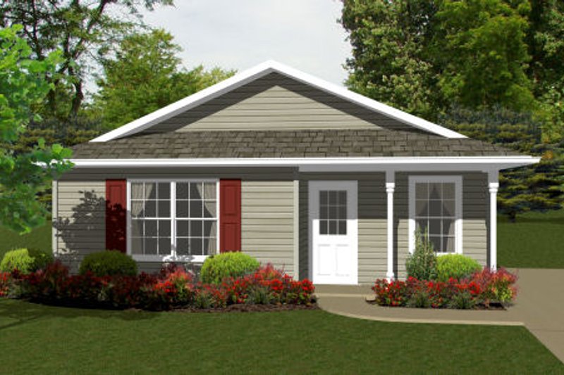 House Plan Design - Ranch Exterior - Front Elevation Plan #14-237