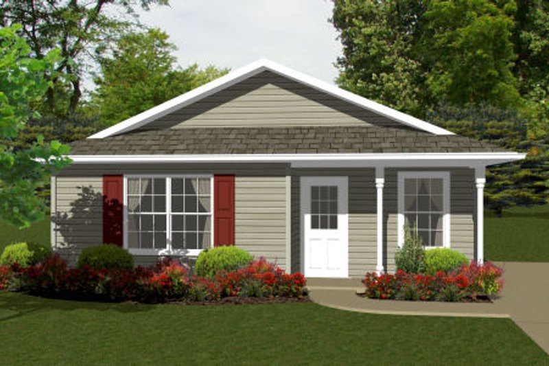 Dream House Plan - Ranch Exterior - Front Elevation Plan #14-237