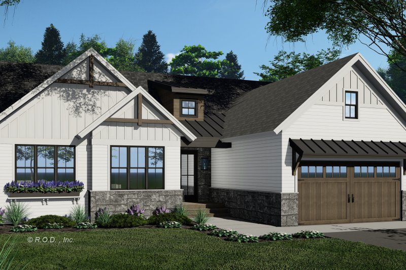Home Plan - Exterior - Front Elevation 5 for Farmhouse House Plan #51-1236 - 3 bed, 2 bath
