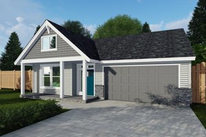 Craftsman Exterior - Front Elevation Plan #53-738