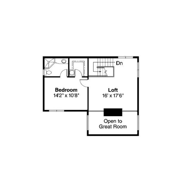 Floor Plan - Upper Floor Plan #124-236