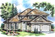 Traditional Style House Plan - 3 Beds 2.5 Baths 1918 Sq/Ft Plan #18-254 