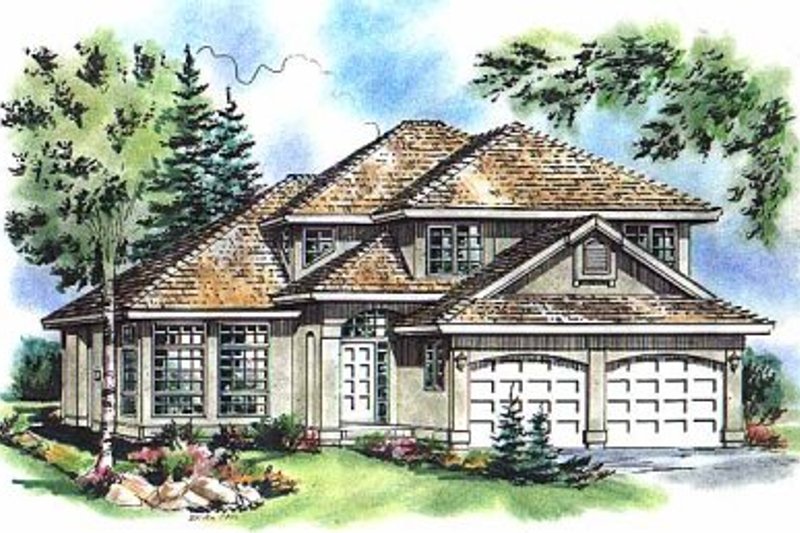 Home Plan - Traditional Exterior - Front Elevation Plan #18-254