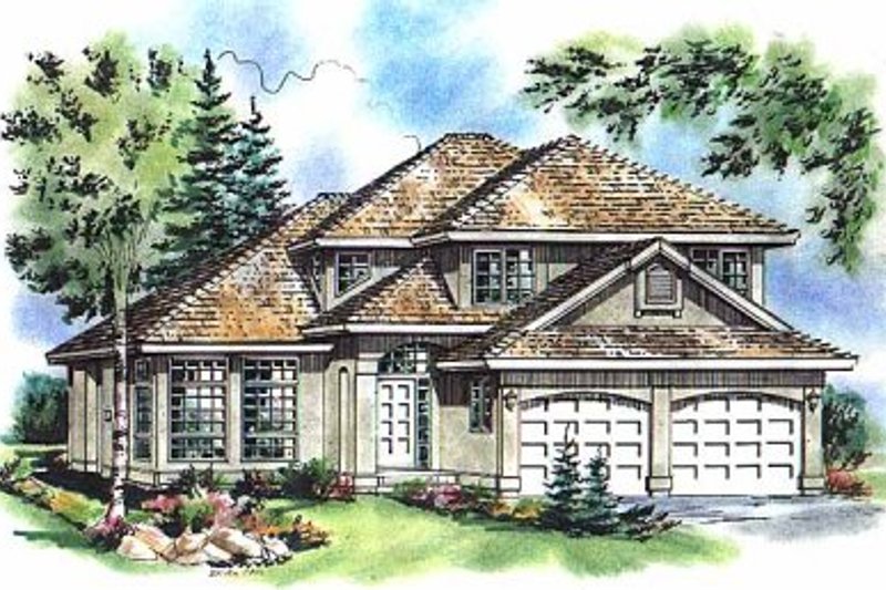 Dream House Plan - Traditional Exterior - Front Elevation Plan #18-254