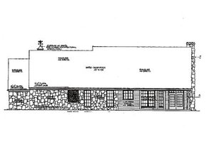 Exterior - Rear Elevation for Country House Plan #310-215 - 3 bed, 2 bath