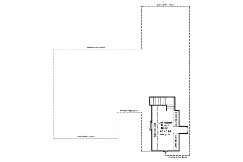 Architectural House Design - Floor Plan - Upper Floor for Country House Plan #21-630 - 4 bed, 3 bath