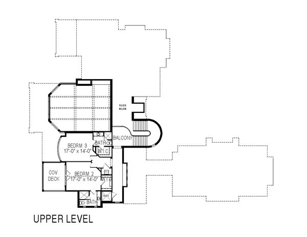 Architectural House Design - European Floor Plan - Upper Floor Plan #920-62