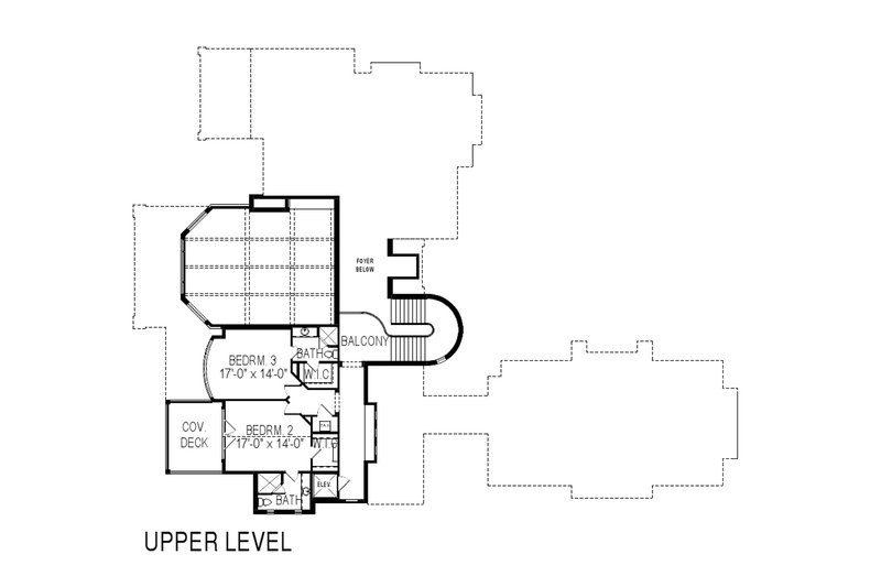 Home Plan - Floor Plan - Upper Floor for European House Plan #920-62 - 4 bed, 5 bath
