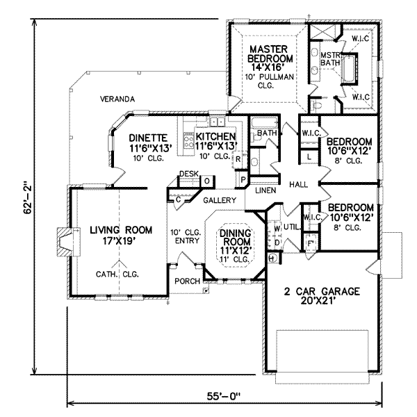 Traditional Floor Plan - Main Floor Plan #65-226