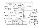 European Style House Plan - 3 Beds 3.5 Baths 4139 Sq/Ft Plan #411-834 