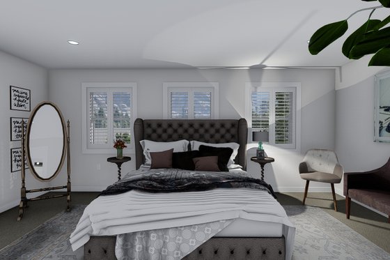 Interior - Master Bedroom 2 for Ranch House Plan #1060-13 - 6 bed, 3 bath