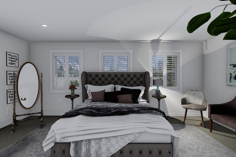 Dream House Plan - Interior - Master Bedroom 2 for Ranch House Plan #1060-13 - 6 bed, 3 bath