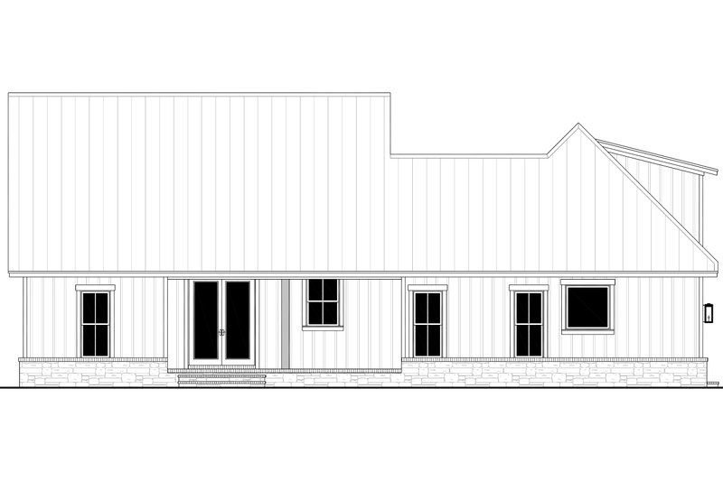 Home Plan - Exterior - Rear Elevation for Farmhouse House Plan #430-356 - 3 bed, 2.5 bath