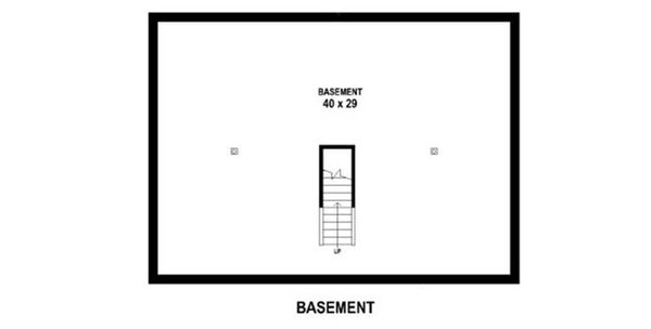 House Plan Design - Unfinished Basement