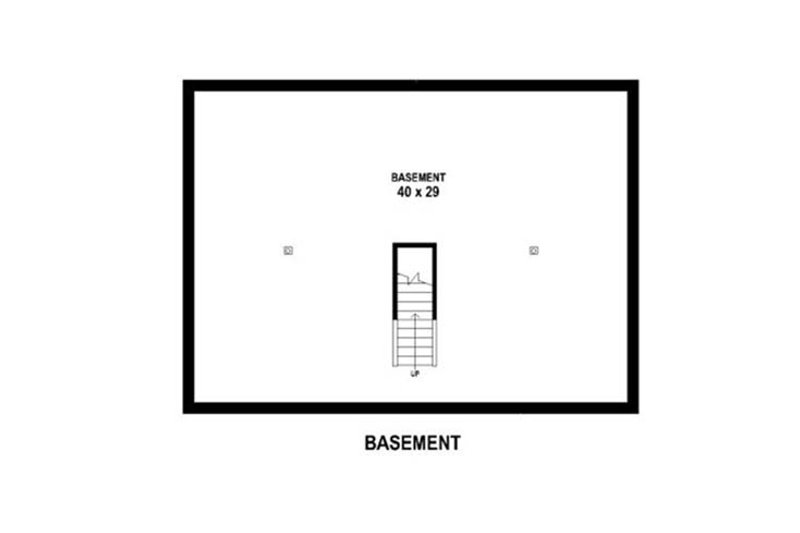 Architectural House Design - Unfinished Basement