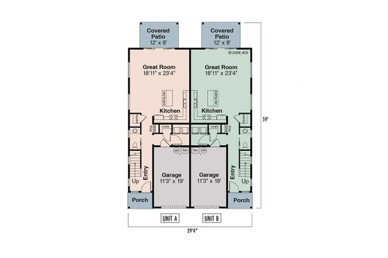 Floor Plan - Main Floor for Modern House Plan #124-1472 - 10 bed, 10 bath