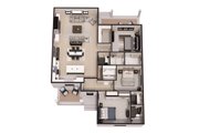 Farmhouse Style House Plan - 3 Beds 2.5 Baths 1621 Sq/Ft Plan #51-1386 