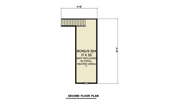 Farmhouse Floor Plan - Upper Floor Plan #1070-166