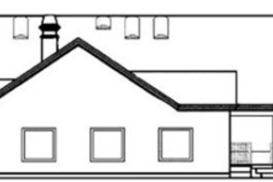 Exterior - Rear Elevation for Ranch House Plan #60-292 - 4 bed, 3 bath