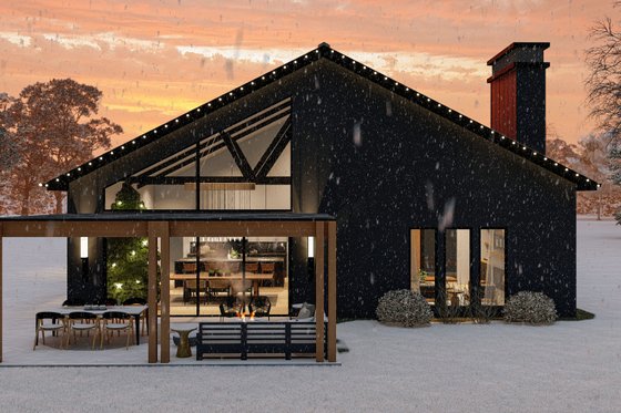 Exterior - Other Elevation 1 for Barndominium House Plan #455-240 - 3 bed, 2.5 bath