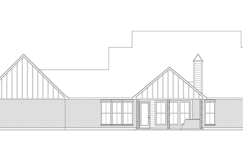 Home Plan - Exterior - Rear Elevation for Farmhouse House Plan #1074-89 - 4 bed, 3.5 bath