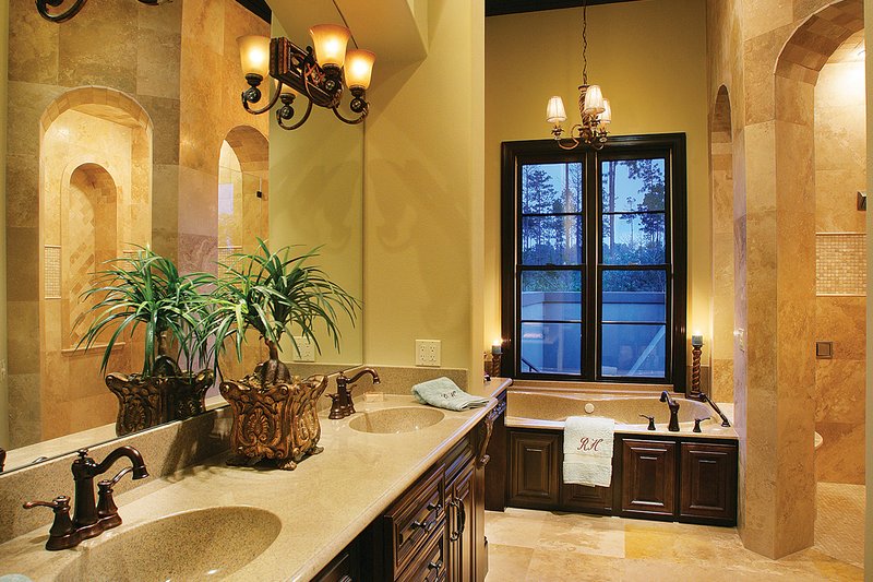 Home Plan - Interior - Master Bathroom for Mediterranean House Plan #930-22 - 4 bed, 5 bath