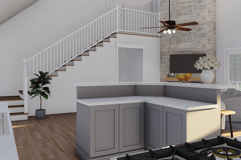 Home Plan - Interior - Kitchen 2 for Cottage House Plan #923-328 - 3 bed, 2 bath