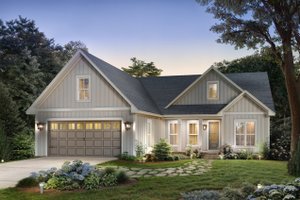 Dream House Plan - Farmhouse Exterior - Front Elevation Plan #430-405