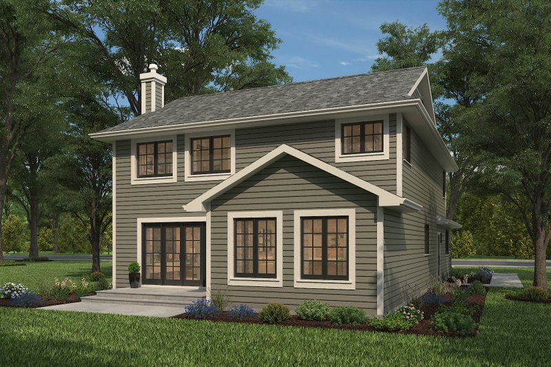 House Plan Design - Exterior - Rear Elevation 2 for Traditional House Plan #427-7 - 3 bed, 3 bath