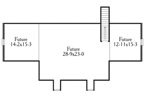 Floor Plan - Other Floor for Southern House Plan #406-149 - 3 bed, 2.5 bath