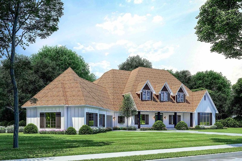 House Blueprint - Exterior - Other Elevation 2 for European House Plan #923-271 - 6 bed, 6 bath