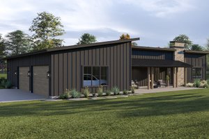 Exterior - Other Elevation for Barndominium House Plan #455-681 - 5 bed, 3.5 bath