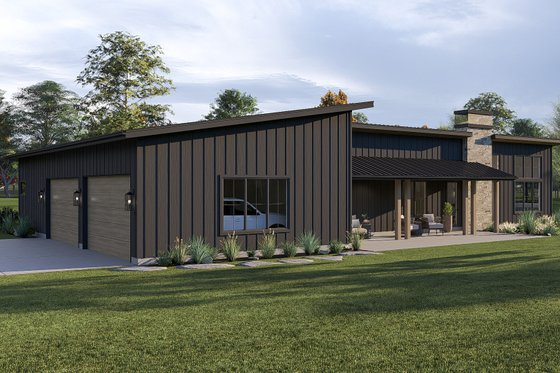 Exterior - Other Elevation for Barndominium House Plan #455-681 - 5 bed, 3.5 bath