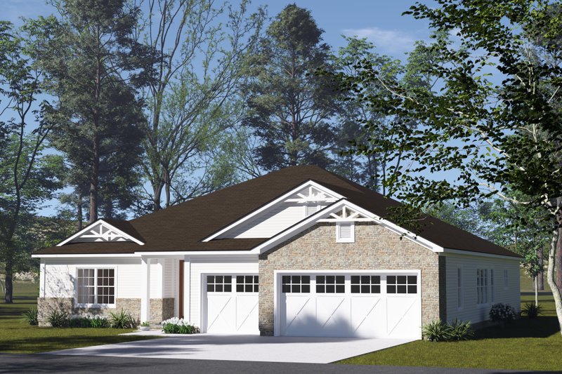 Home Plan - Exterior - Other Elevation 2 for Cottage House Plan #513-2409 - 4 bed, 3.5 bath
